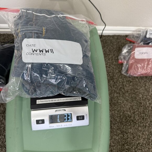 Levi's Red Denim Skirt Womens XS Blue A Line Ruffle Hem Button Knee Length - Picture 10 of 10